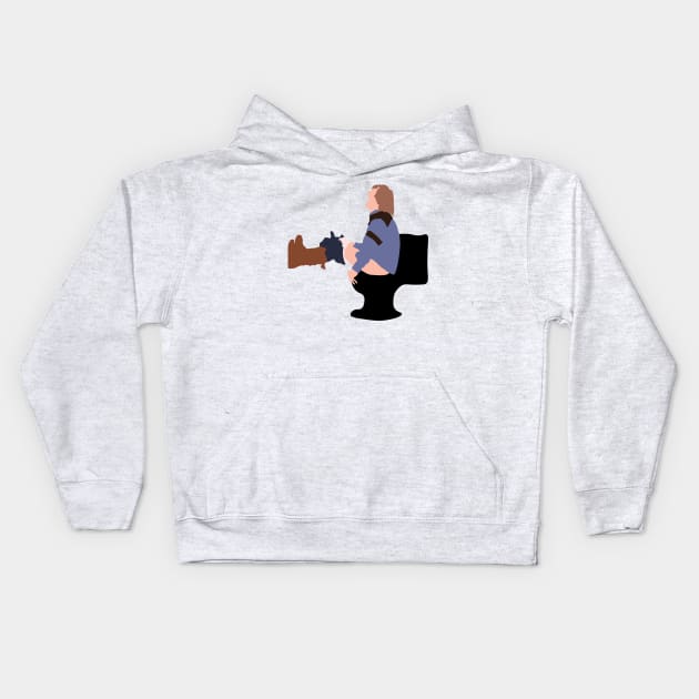 Harry on the Toilet Kids Hoodie by FutureSpaceDesigns